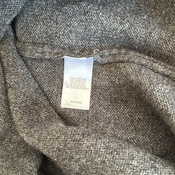 J. Jill Gray Fair Isle Midi Sweater Dress sz Small Long Sleeves - Picture 4 of 6